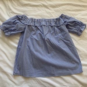 Vineyard Vines Blue & White Striped Top